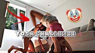 Yoga challenge ‍️ Deu ruim?! ft. Sofi vlogs 