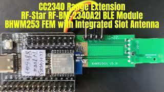 1.3km Extended Range Test: #RF-Star #CC2340 #BluetoothModule with #BHWM253 #Antenna Integration