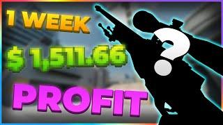 How I made over $ 1.500 TRADING CS2 SKINS for 1 week!