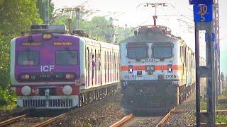  100 KMPH Fastest Running Train Speed at Howrah Main Line | High Speed Railway Train Video in India