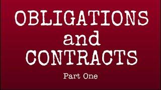 Obligations and Contracts Part 1: A Review Guide