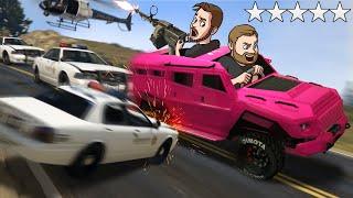 Escaping Five Stars Challenge!| GTA5