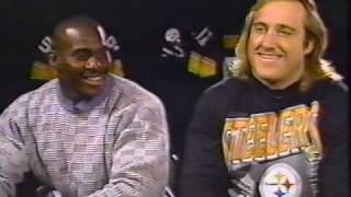 PITTSBURGH STEELERS LB LEGENDS GREG LLOYD AND KEVIN GREENE