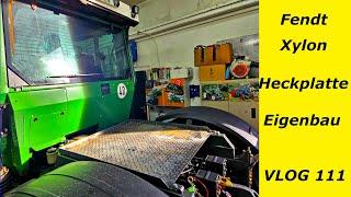 Fendt #Xylon Heckplatte mit Gasdruckfeder selber bauen | Beno´s TreckerVLOG 111