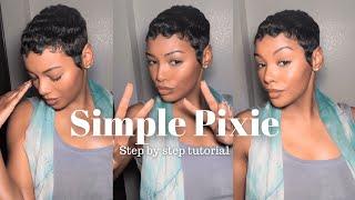 Styling a Simple Pixie look: Step by Step Tutorial