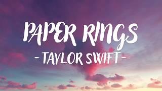 Taylor Swift - Paper Rings (Lyric Video)