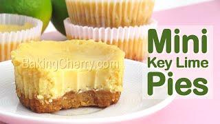 Mini Key Lime Pies Recipe | How to Make Lime or Lemon Pie with Graham Cracker Crust | Baking Cherry