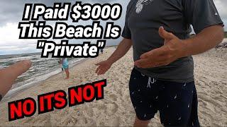 Guy Said We Were Fishing On "Private" Beach. What Would You Do?