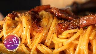 Spaghetti alla Carbonara - La LEGGENDARIA ricetta originale - delle migliori TRATTORIE DI ROMA