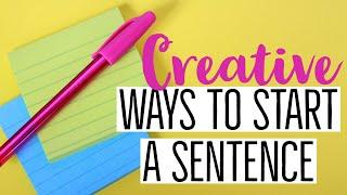 CREATIVE WRITING LESSONS | Sentence Starters | Live Through Literacy