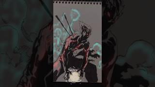 Garo one puchman Attack mode   Glowart  drawing #shorts #anime #drawing