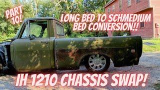 Long bed to schmedium bed conversion and chassis swap!! International 1210 mated to Grand Marquis!