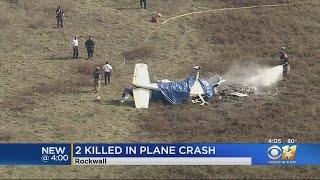 2 Killed When Small Plane Strikes Power Line, Crashes Near Rockwall Airport