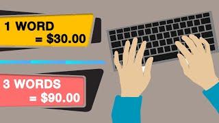 Earn $30 Every Time You Type This Word (Make Money Online 2021)