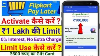 Flipkart Pay Later Activate Kaise Kare | Flipkart Pay Later Payment Kaise Kare | Full Process 2022