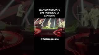 Sanremo 2023 Blanco insultato da pubblico dopo esibizione