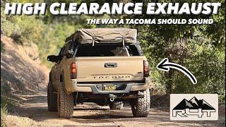 Toyota Tacoma Runnin4Tacos Overland Exhaust Install & Review - Performance Ground Clearance & Sound