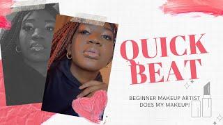 MAKEUP ARTIST DOES MY MAKEUP | BEGINNER| HOW SHE DO?