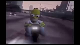 Tragic events today, as Homer was testing out his new sick motorcycle, he hit the curb