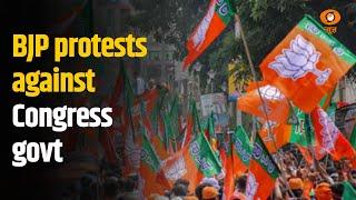 BJP protests against Congress govt in Karnataka alleging rampant corruption