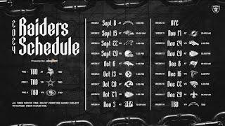 Las Vegas Raiders release 2024 schedule