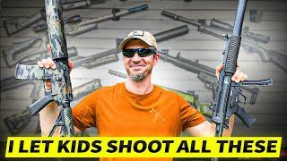 I let KIDS shoot all these GUNS! Even the 50BMG!!