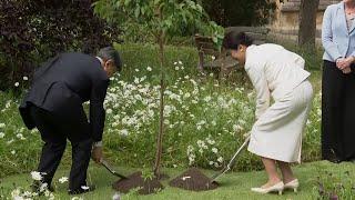 Japan’s emperor plants tree at Oxford University  | VOA News