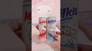 Sanrio x Milkis ASMR  #sanrio #sanriocharacters #hellokitty #kawaii #milkis #asmr #drinkasmr