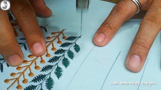 10 useful embroidery stitches -Learning embroidery for beginners - embroidery machine