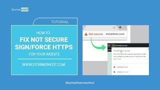 How to fix "Not Secure" sign or Force HTTPs using .htaccess file in your File manager - cPanel