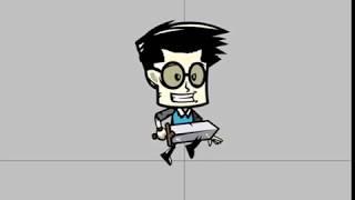 Rick the Geek Animation using brashmonkey spriter for game developers