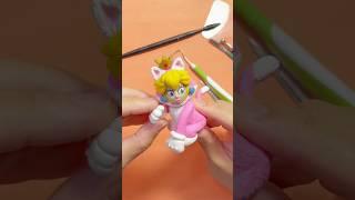 Making Princess Cat Peach | Super Mario 8DX with polymer Clay #clay #polymerclay #mario #game #diy