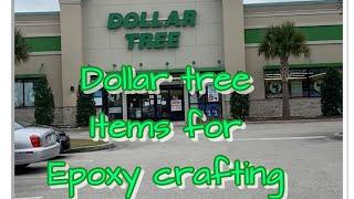 Dollar tree items to use for epoxy resin crafting