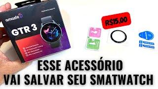 COMO APLICAR PELÍCULA NA TELA DE SMARTWATCHS REDONDOS COMO AMAZFIT GTR3 E OUTROS. FÁCIL E SEM BOLHAS