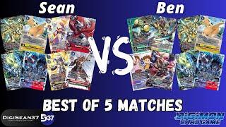 The Gauntlet: Best of 5 Matches VS Ben | Digimon Card Game | BT17 Secret Crisis