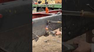 Simple technique  Truck Chassis Side Riveting  #foryou #youtubeshorts