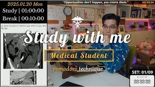 (25.01.20.MON) Study with me ‍️| 10 Hrs | Pomodoro Timer | ASMR | SeewhY