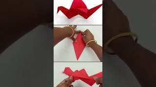 DIY Flapping Bird Origami / Craft Ideas for kids / Paper Origami Crane Easy / Paper Swan Making