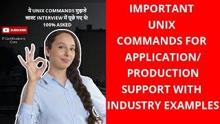 Unix Commands Interview Questions for Production Support  | 100% asked Unix Commands in Interview