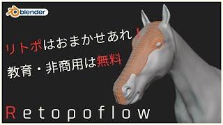 【アドオン】「Retopoflow」の使い方！リトポロジー界の最強アドオン【Blender】