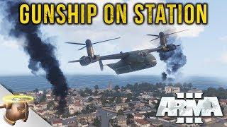 GUNSHIP ON STATION: ARMA 3 dual-perspective close air support mission | RangerDave
