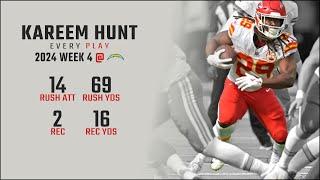 Kareem Hunt Week 4 Replay: Every Run, Target, and Catch @ Los Angeles Chargers