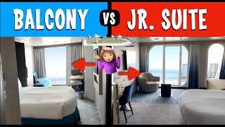 Jr Suite - WORTH IT? Royal Caribbean Cruise Cabin Comparison - Side by Side Room Tour