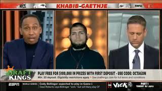 KHABIB HILARIOUSLY SHUTS DOWN STEPHEN A. SMITH