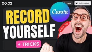 How to Record Yourself (and your screen) in Canva 