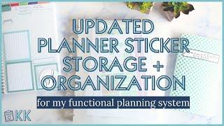 Functional Planner Sticker Storage with PlannerKate Disc System for my Erin Condren Monthly Planner