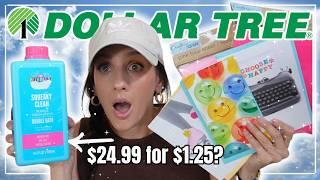 $85.00 HUGE DOLLAR TREE HAUL | OMG Y'ALL..$1.25 Glassware, Beauty, Journaling, and Brand Name Finds!