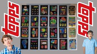 (1983) Topps Video City Sticker Card Set : Donkey Kong Jr., Frogger, Turbo, Zaxxon