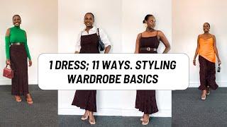 1 Dress - 11 Ways. Styling Wardrobe Basics.