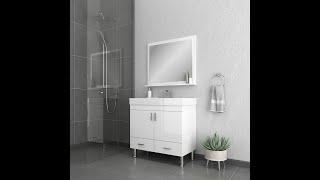 Alya Bath - Ripley 36 Inch Bathroom Vanity in White